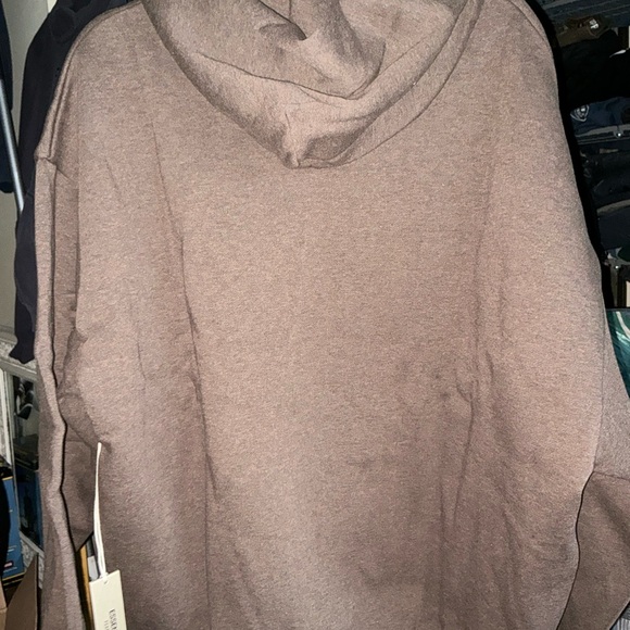 Brand new Fear of God men’s medium Heather Wood color fleece hoodie - Picture 2 of 8
